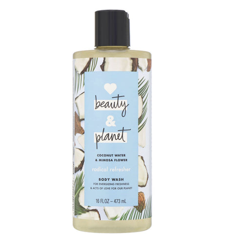 Love Beauty and Planet, Radical Refresher Body Wash, Coconut Water & Mimosa Flower, 16 fl oz (473 ml)