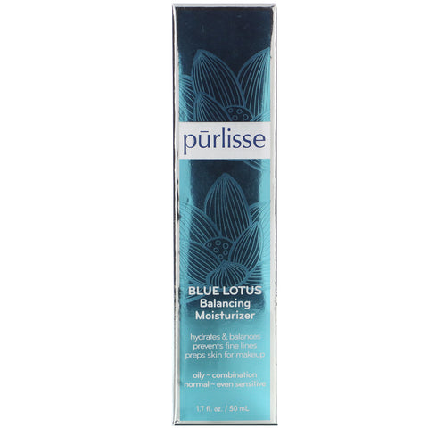 Purlisse, Blue Lotus, Balancing Moisturizer, 1,7 fl oz (50 ml)