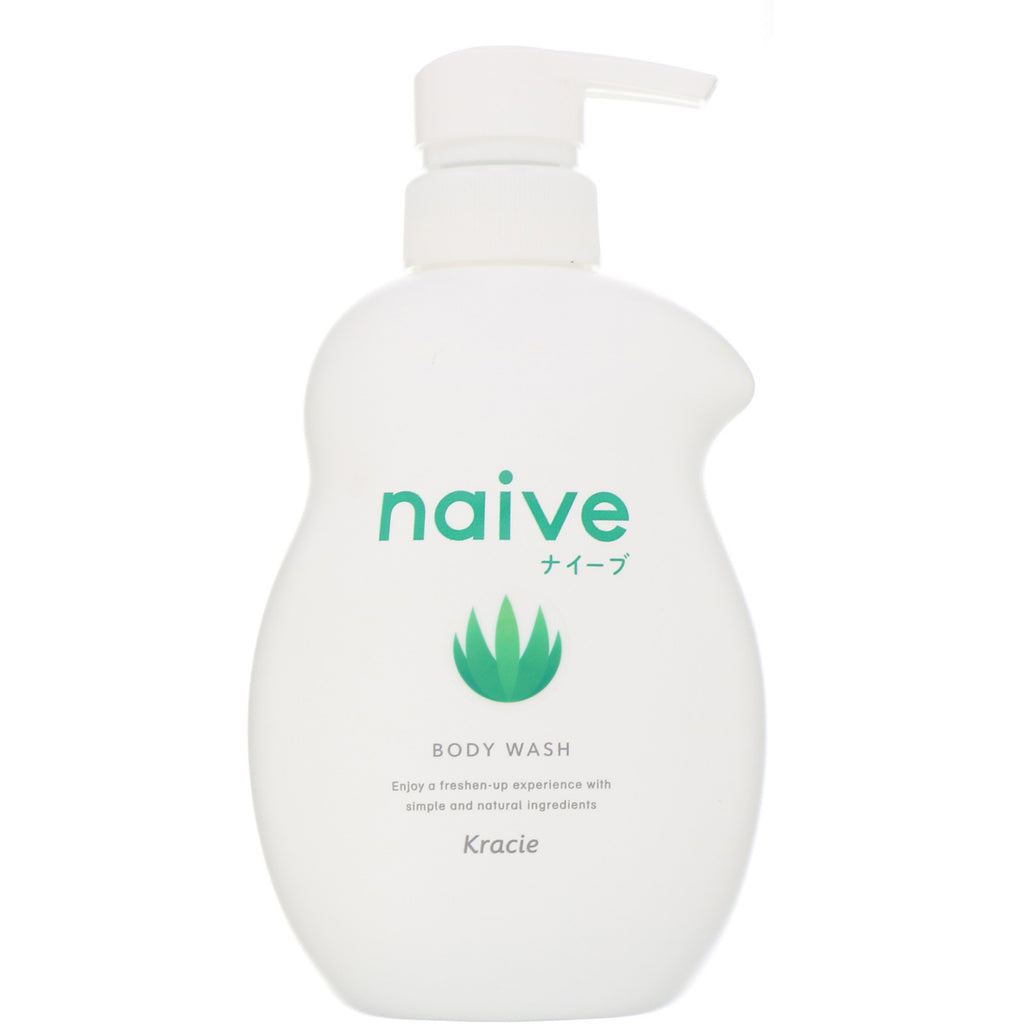 Kracie, Naive, Body Wash, Aloe, 17.9 fl oz (530 ml)