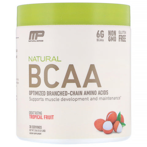 MusclePharm, Natural BCAA, Tropical Fruit, 0.52 lbs (234 g)