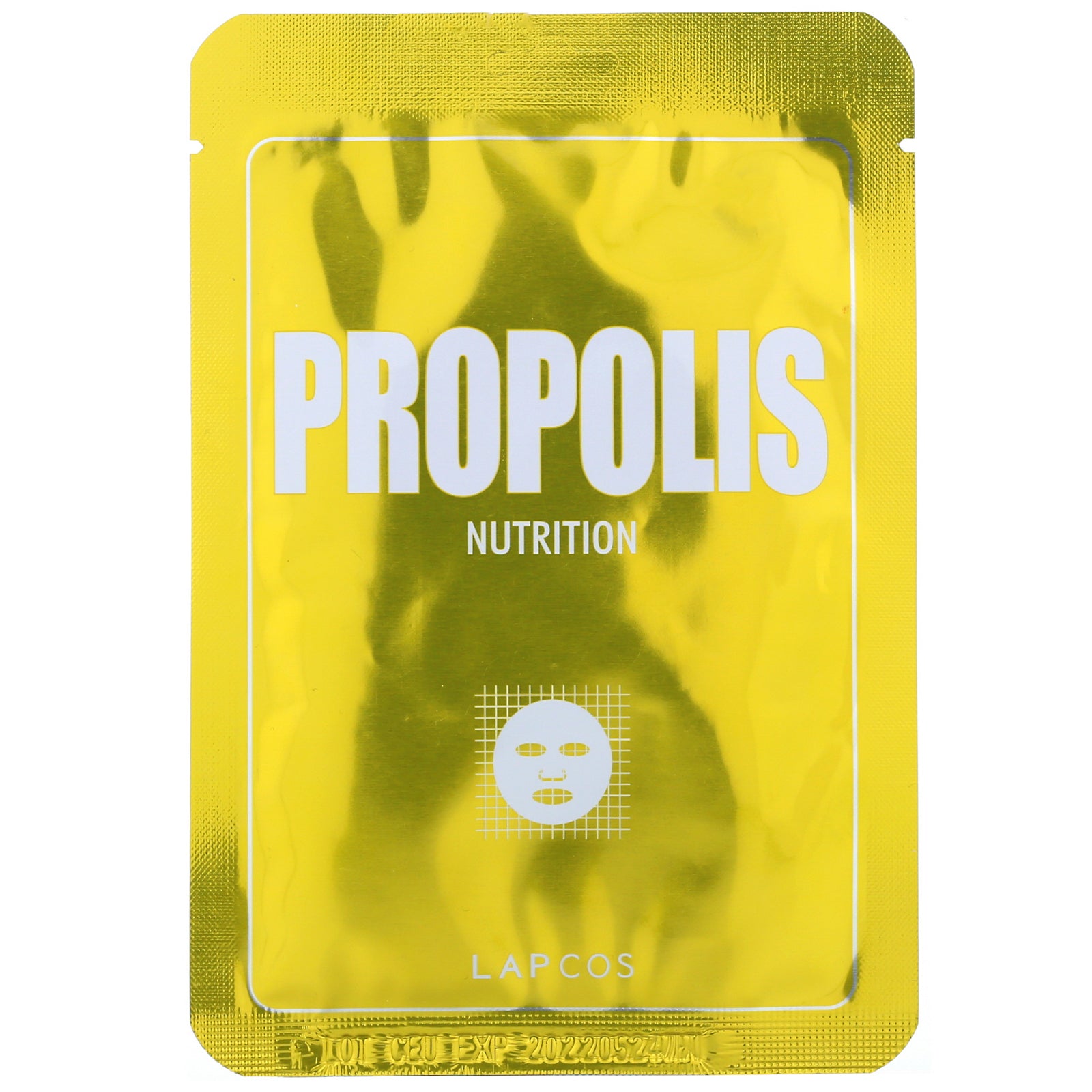 Lapcos, Propolis Sheet Mask, Nutrition, 1 Sheet, 0.84 fl oz (25 ml)