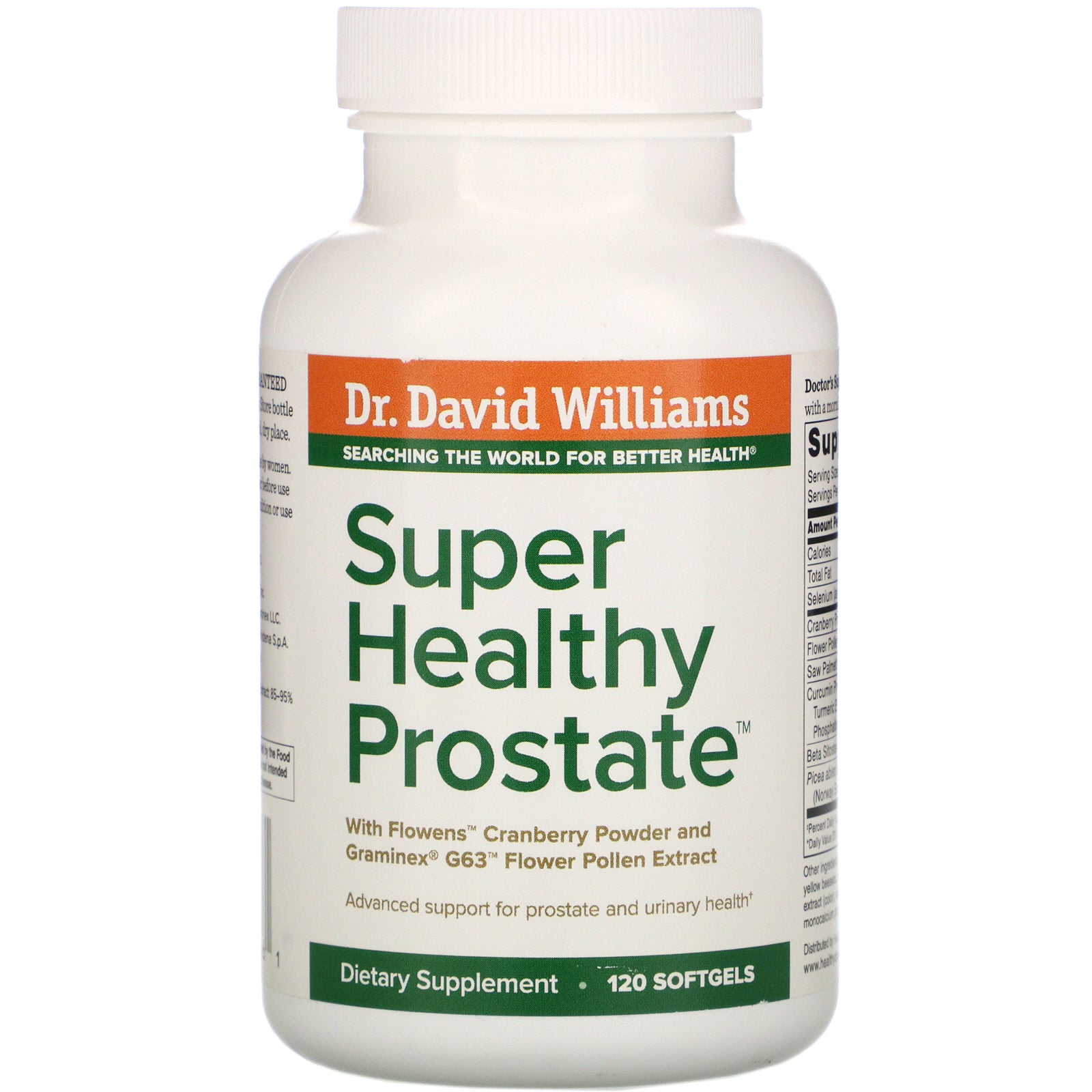 Dr. Williams, Super Healthy Prostate, 120 Softgels