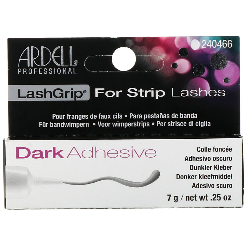 Ardell, LashGrip, Para pestañas en tira, adhesivo oscuro, 0,25 oz (7 g)