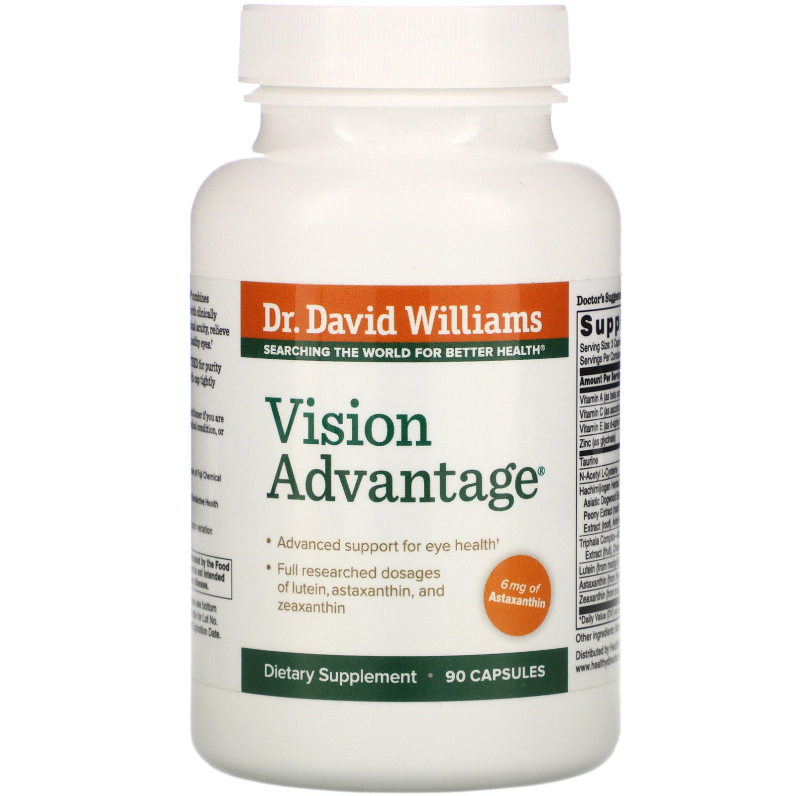 Dr. Williams, Vision Advantage, 90 Capsules