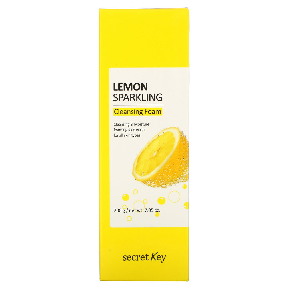 Secret Key, Espuma limpiadora con gas de limón, 200 g (7,05 oz)