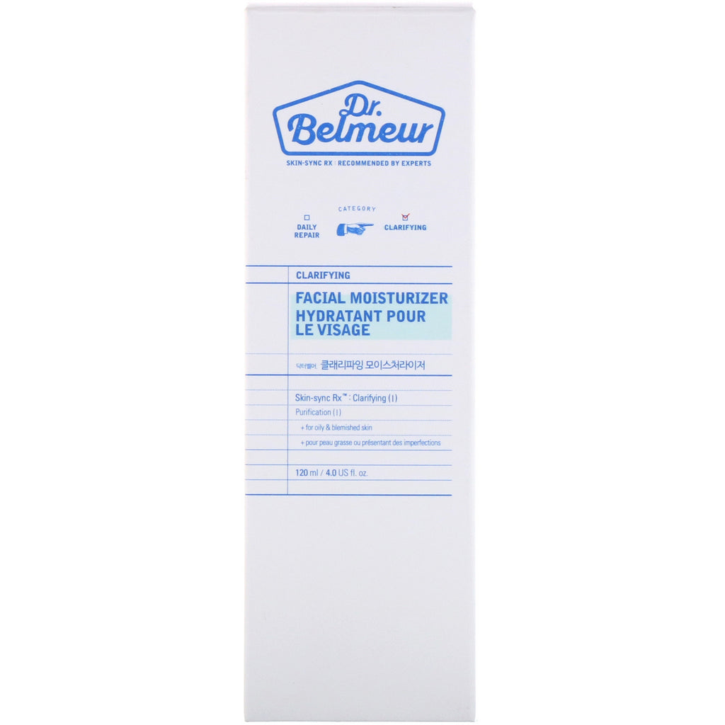 Dr. Belmeur, Clarifying, Facial Moisturizer, 4 fl oz (120 ml)