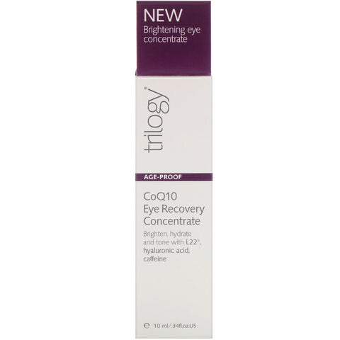 Trilogy, alderssikker, CoQ10 Eye Recovery Concentrate, 0,34 fl oz (10 ml)