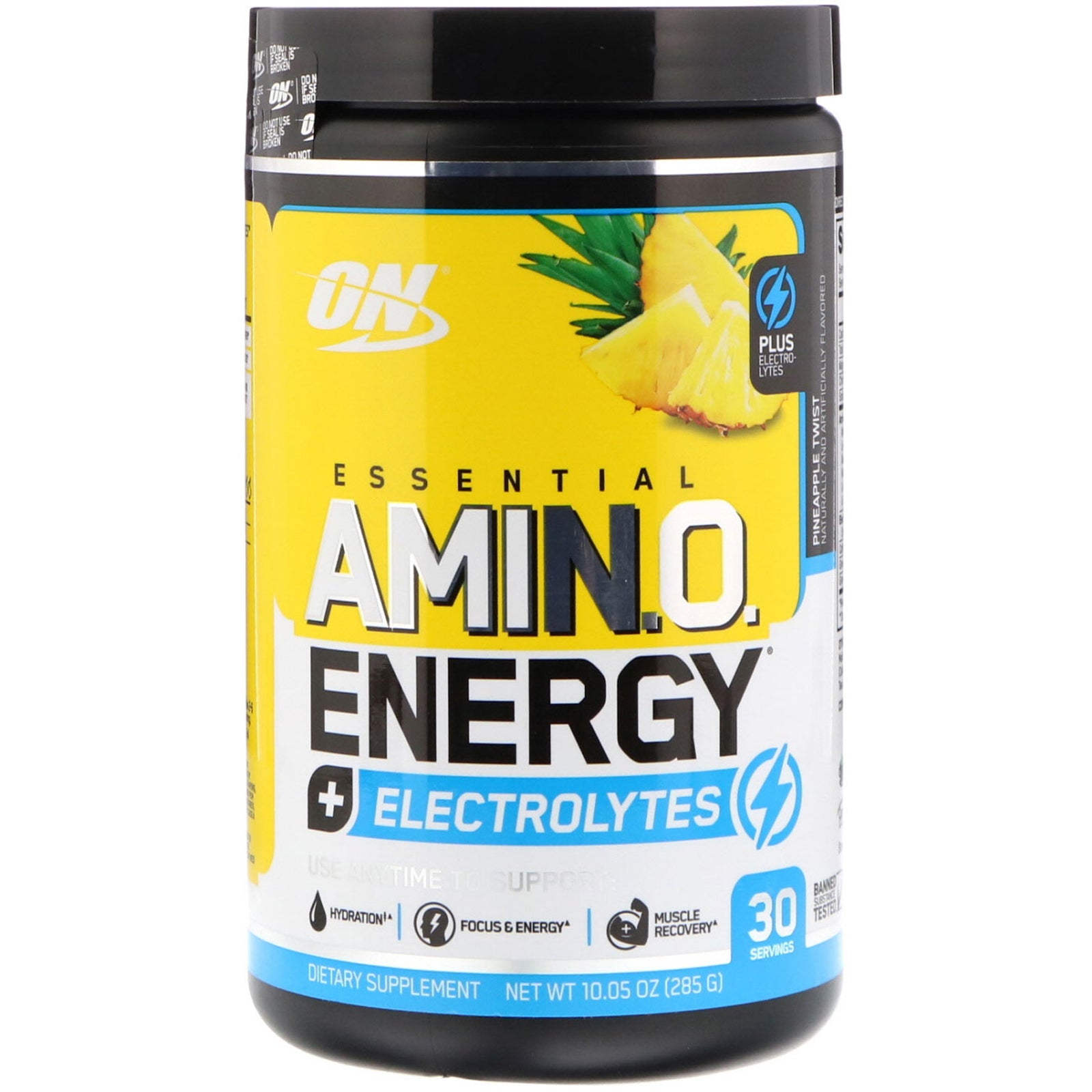 Optimum Nutrition, ESSENTIAL AMIN.O. ENERGY + ELECTROLYTES, Pineapple Twist, 10.05 oz (285 g)