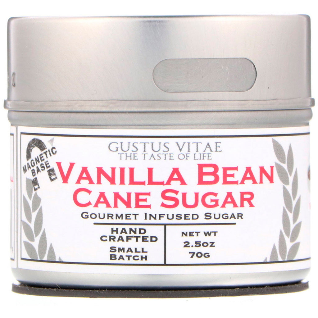 Gustus Vitae, Cane Sugar, Vanilla Bean, 2.5 oz (70 g)