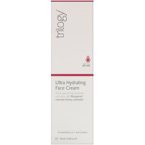 Trilogy, Ultra Hydrating Face Cream, 2,5 fl oz (75 ml)