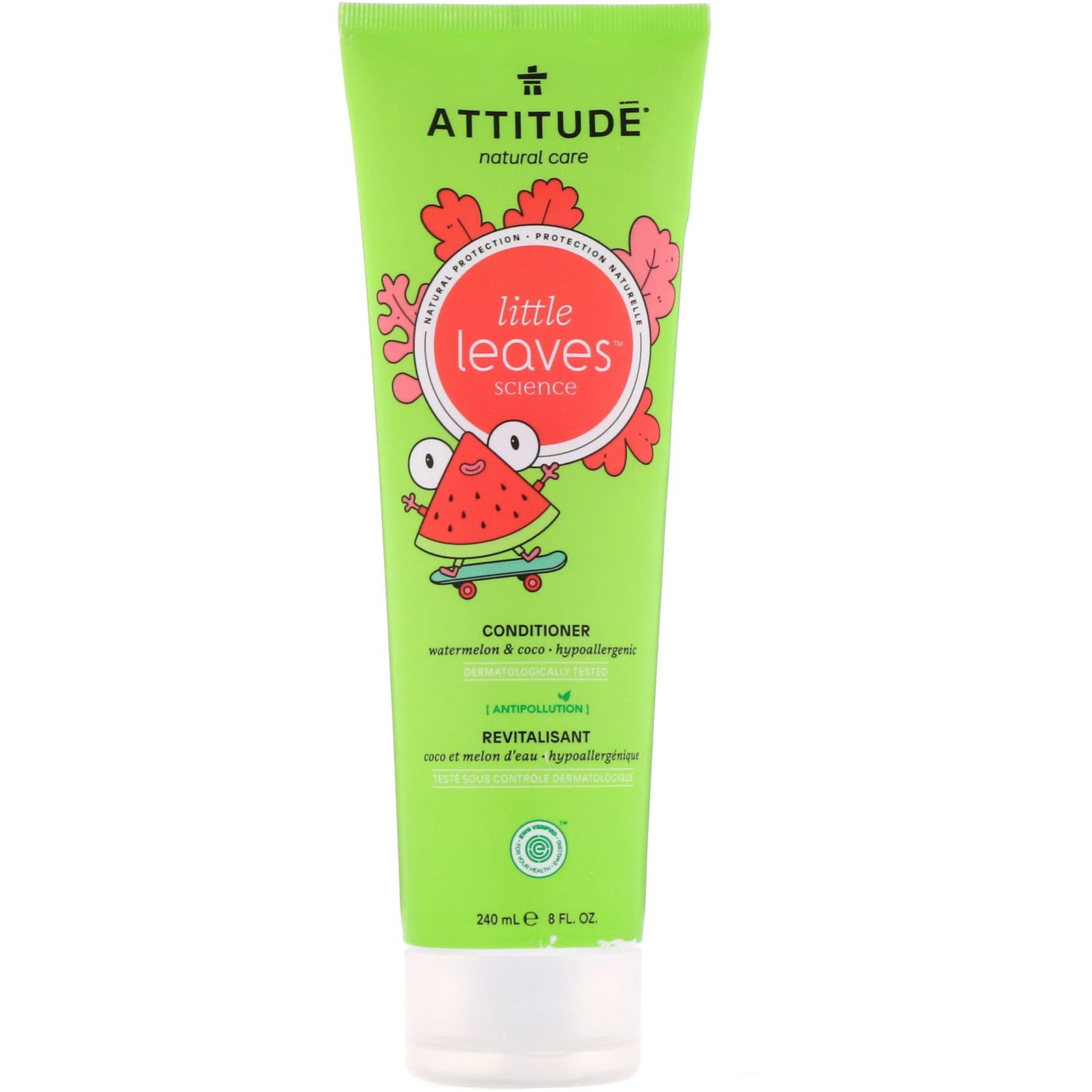 ATTITUDE, Little Leaves Science, Conditioner, Watermelon & Coco, 8 fl oz (240 ml)