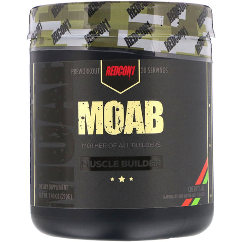 Redcon1, MOAB, Muscle Builder, Cherry Lime, 7.40 oz (210 g)