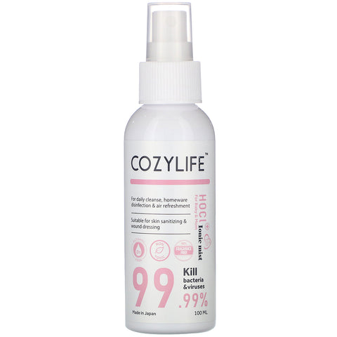 Cozylife, HOCL Ionic Mist Hand & Skin Sanitizer, for Baby & Mom, 3.38 fl oz (100 ml)