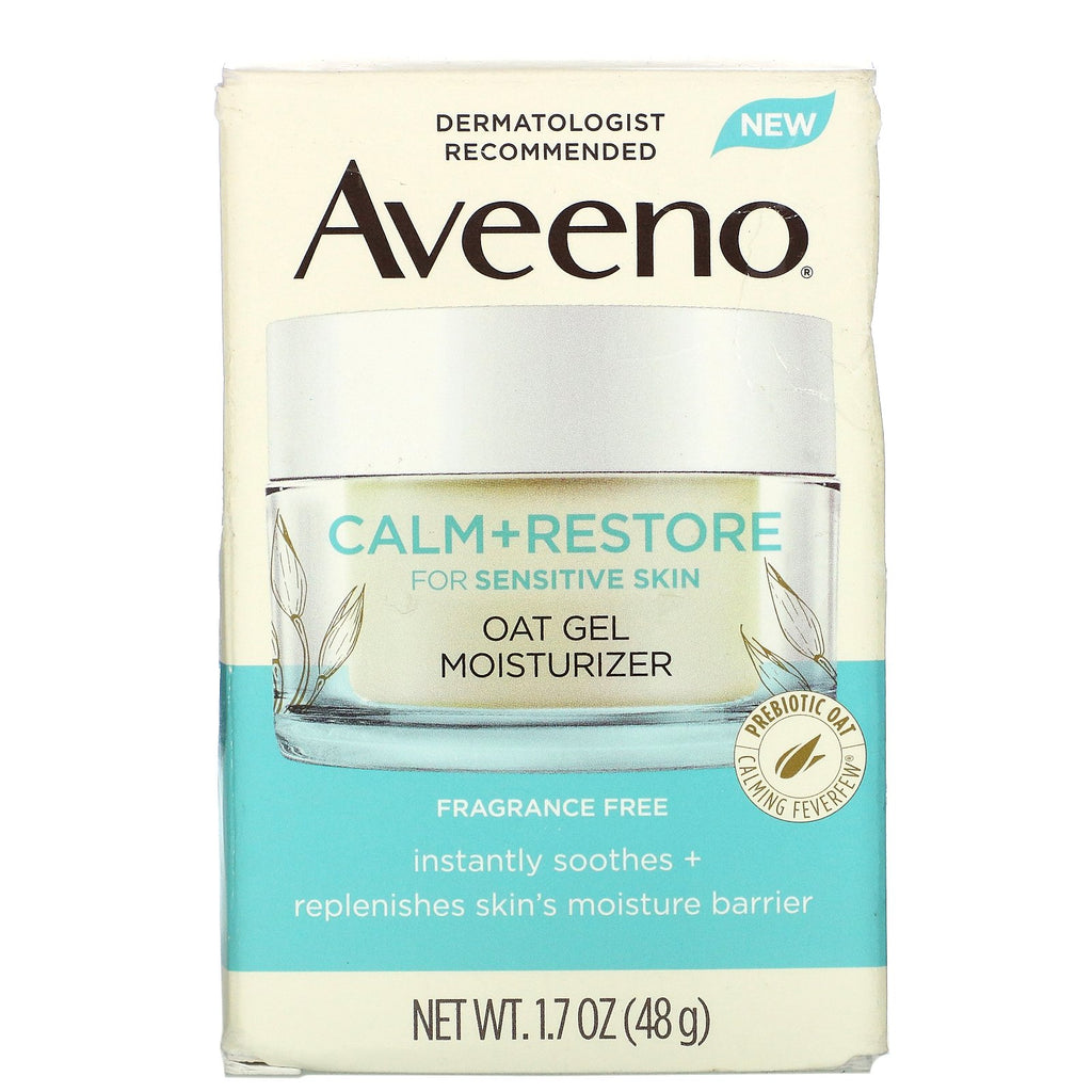 Aveeno, Calm + Restore, humectante en gel de avena, sin fragancia, 48 g (1,7 oz)