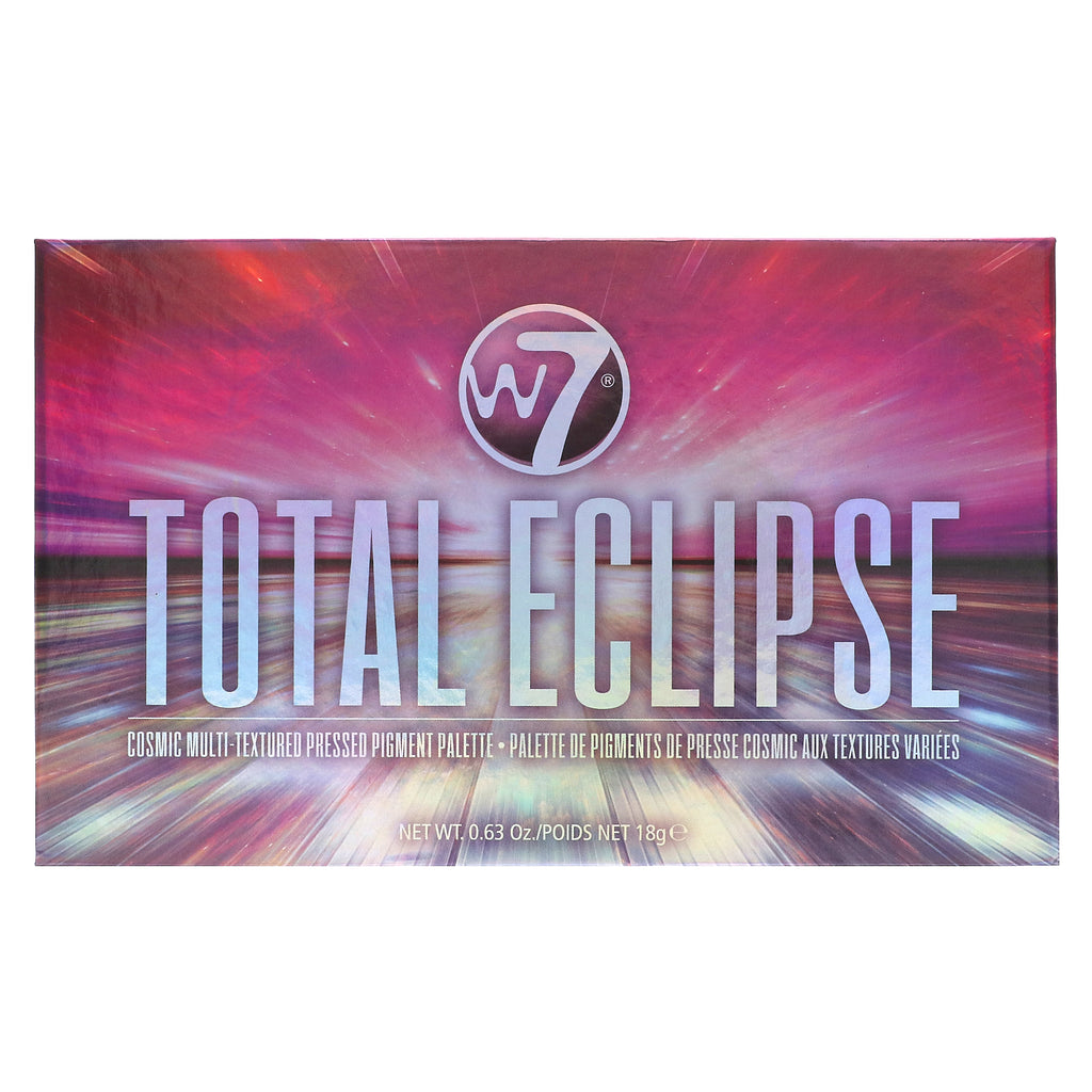 W7, Total Eclipse, Cosmic Multi-Textured Pressed Pigment Palette, 0,63 oz (18 g)