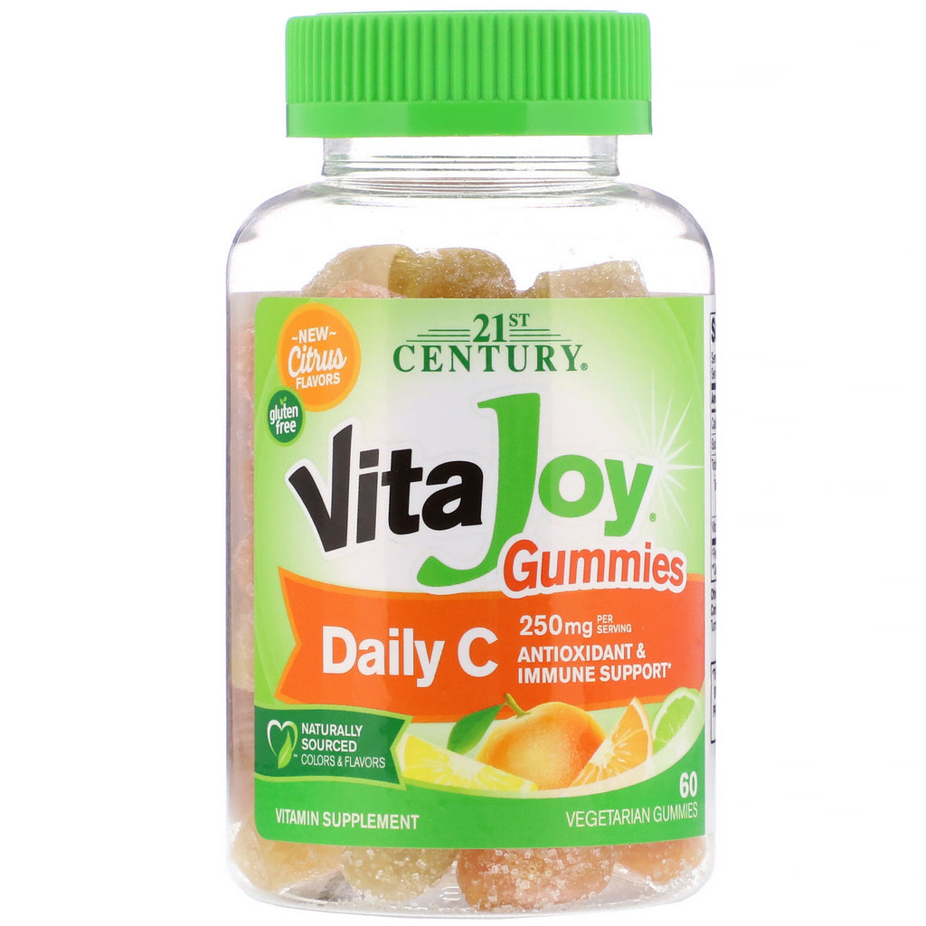 21st Century, VitaJoy Daily C Gummies, 60 Vegetarian Gummies