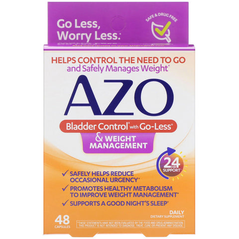 Azo, Bladder Control with Go-Less & Weight Management, 48 Capsules