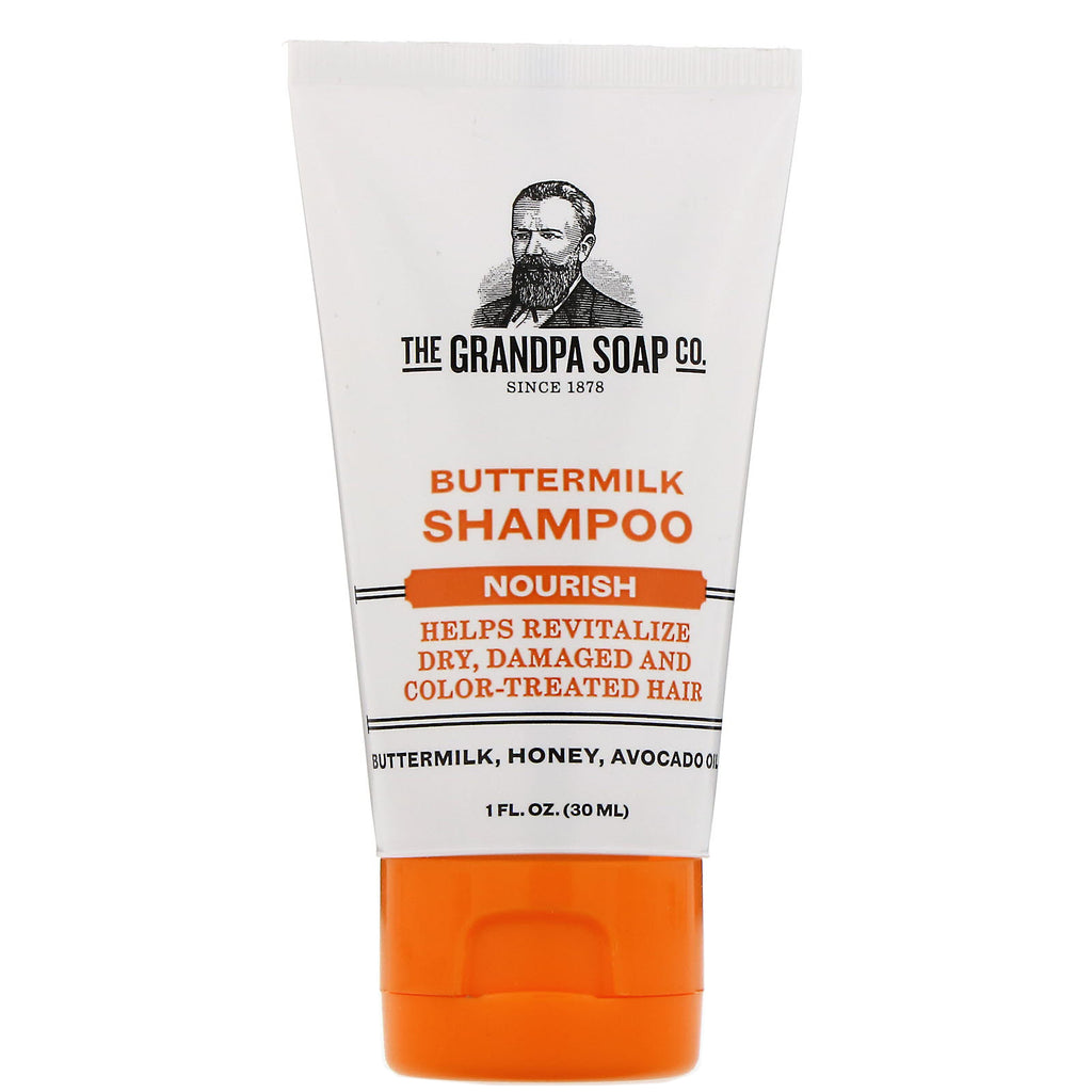 Grandpa's, Buttermilk Shampoo, Nourish, 1 fl oz (30 ml)