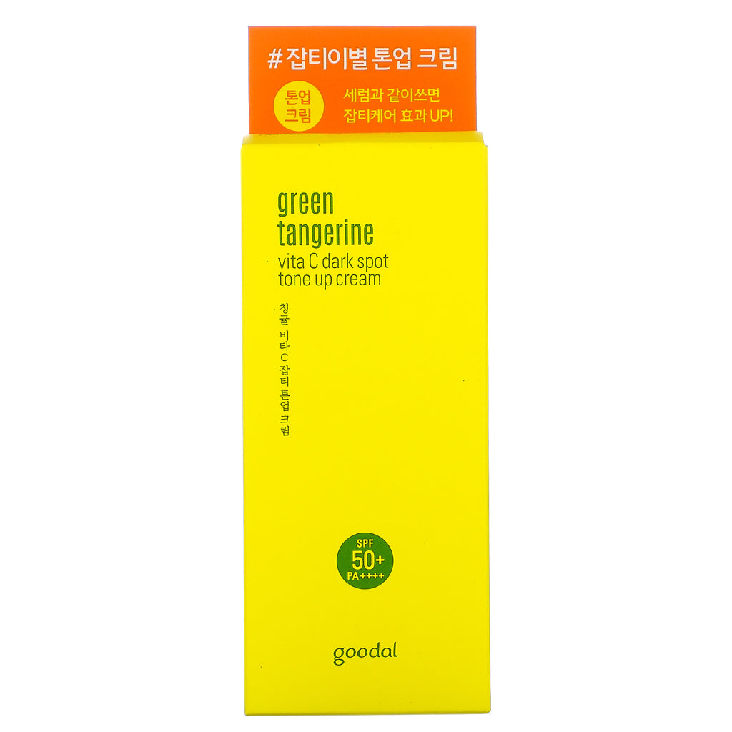Goodal, grøn mandarin, Vita C Dark Spot Tone Up Cream, SPF 50+ PA++++, 1,69 fl oz (50 ml)