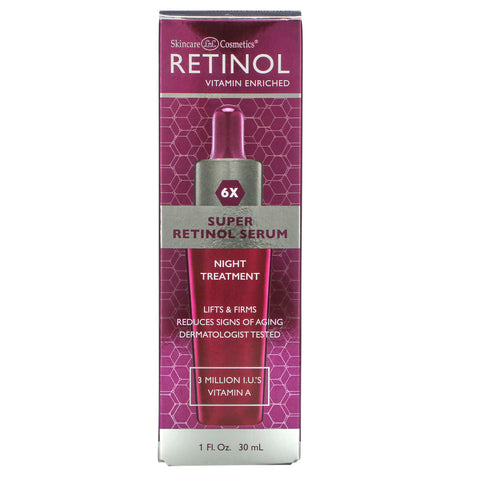 Skincare LdeL Cosmetics Retinol, suero súper retinol, tratamiento nocturno, 1 fl oz (30 ml)