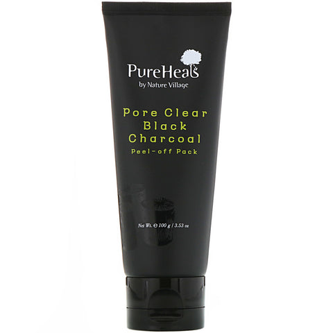 PureHeals, Pore Clear Black Charcoal, Peel-Off Pack, 3.53 oz (100 g)