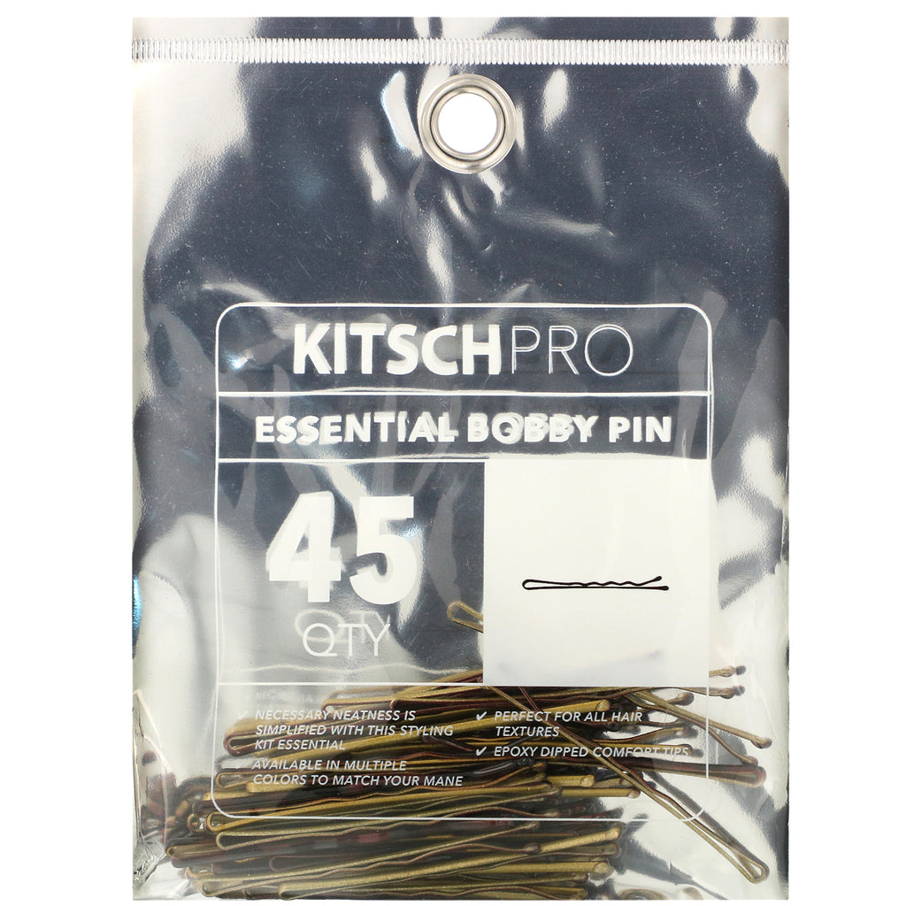 Kitsch, Pro, Essential Bobby Pin, Brun, 45 Count