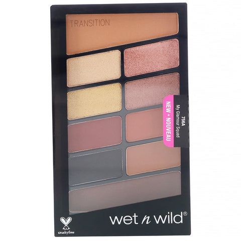 Wet n Wild, Color Icon Eyeshadow Palette, 756A My Glamour Squad, 0,35 oz (10 g)