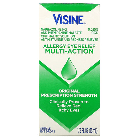 Visine, Allergy Eye Relief, Multi-Action øjendråber, 1/2 fl oz (15 ml)