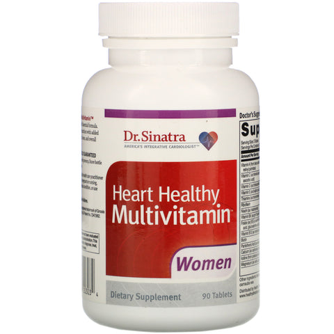 Dr. Sinatra, Heart Healthy Multivitamin, Women, 90 Tablets