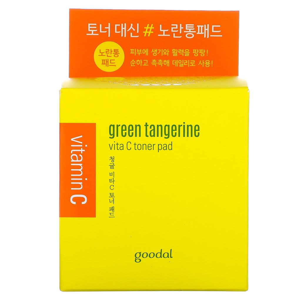 Goodal, Mandarina verde, Almohadilla tónica Vita C, 4,73 fl oz (140 ml)