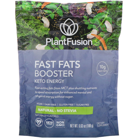 PlantFusion, Fast Fats Booster, Keto Energy, Natural, 6.63 oz (188 g)