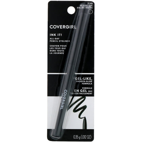 Covergirl, Ink it! Blyant-eyeliner til hele dagen, 230 sort blæk, 0,35 g (0,012 oz)