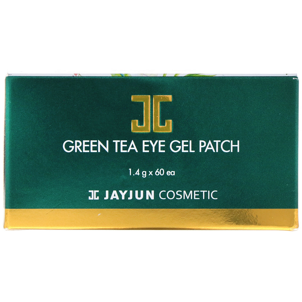 Jayjun Cosmetic, Parche en gel para ojos con té verde, 60 parches, 1,4 g cada uno