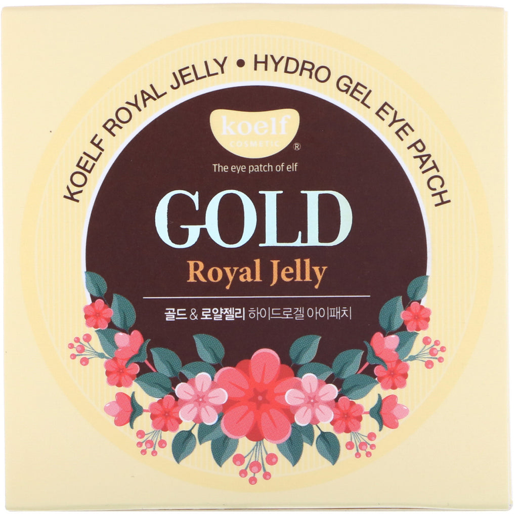 Koelf, guld Royal Jelly Hydro Gel øjenplaster, 60 plastre