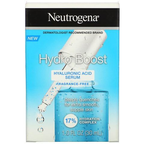 Neutrogena, Hydro Boost, Hyaluronsyre Serum, Duftfri, 1,0 fl oz (30 ml)