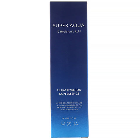 Missha, Super Aqua, Esencia para la piel Ultra Hyalron, 200 ml (6,76 oz. líq.)