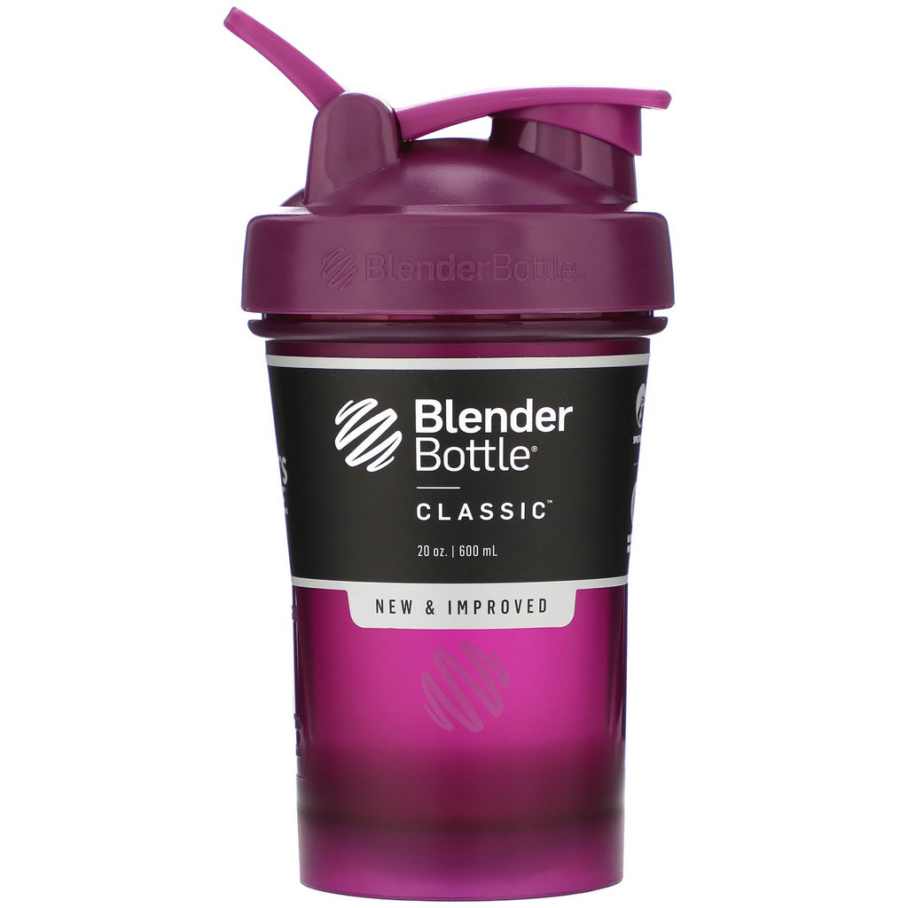 Blender Bottle, Classic With Loop, Plum, 20 oz