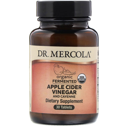 Dr. Mercola, Organic Fermented Apple Cider Vinegar and Cayenne, 30 Tablets