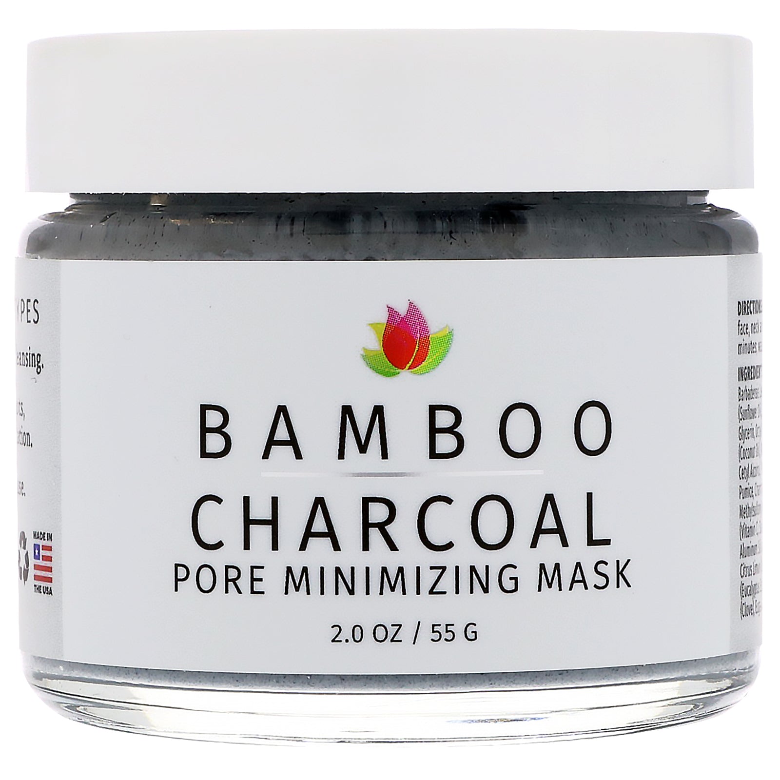 Reviva Labs, Bamboo Charcoal, Pore Minimizing Mask, 2 oz (55 g)