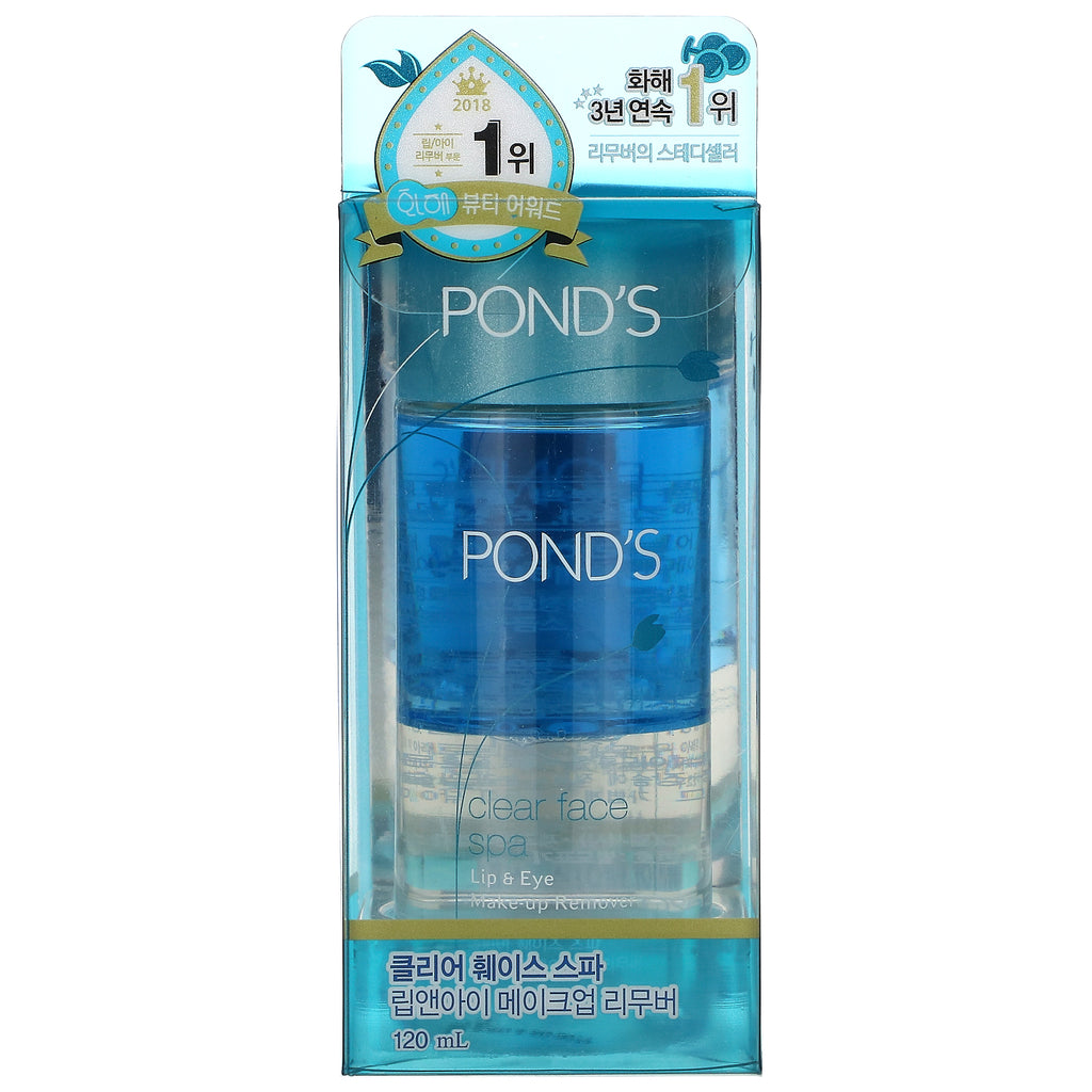 Pond's, Clear Face Spa, desmaquillante de labios y ojos, 120 ml