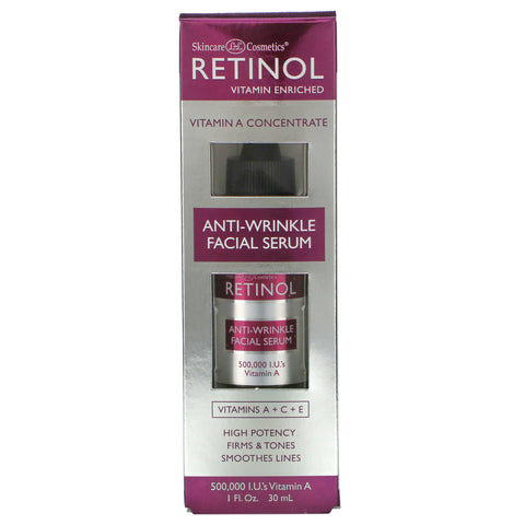 Hudpleje LdeL Cosmetics Retinol, Anti-Rynke Ansigtsserum, 1 fl oz (30 ml)