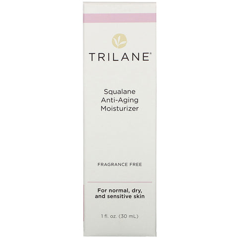Trilane, Squalane Anti-Aging Moisturizer, Fragrance Free, 1 fl oz (30 ml)