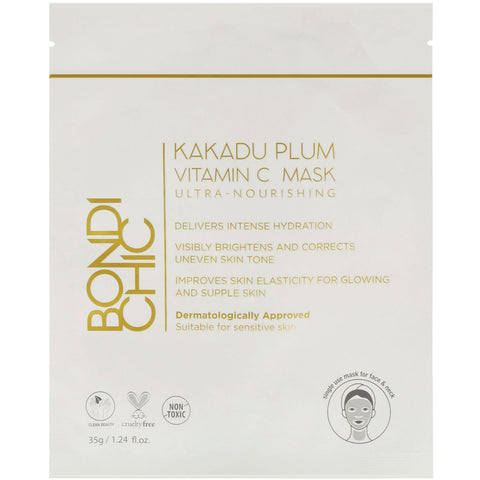 Bondi Chic, Kakadu Plum, Vitamin C Mask, 1 Sheet, 1.24 fl oz (35 g)