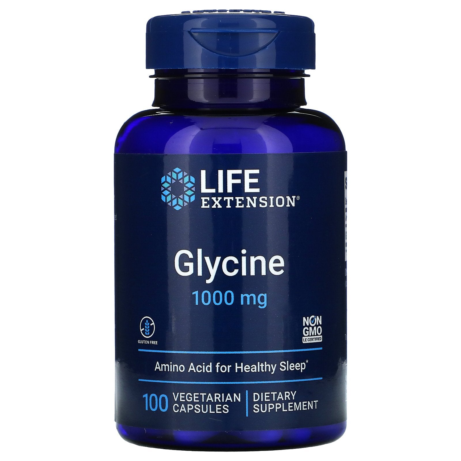 Life Extension, Glycine, 1,000 mg, 100 Vegetarian Capsules