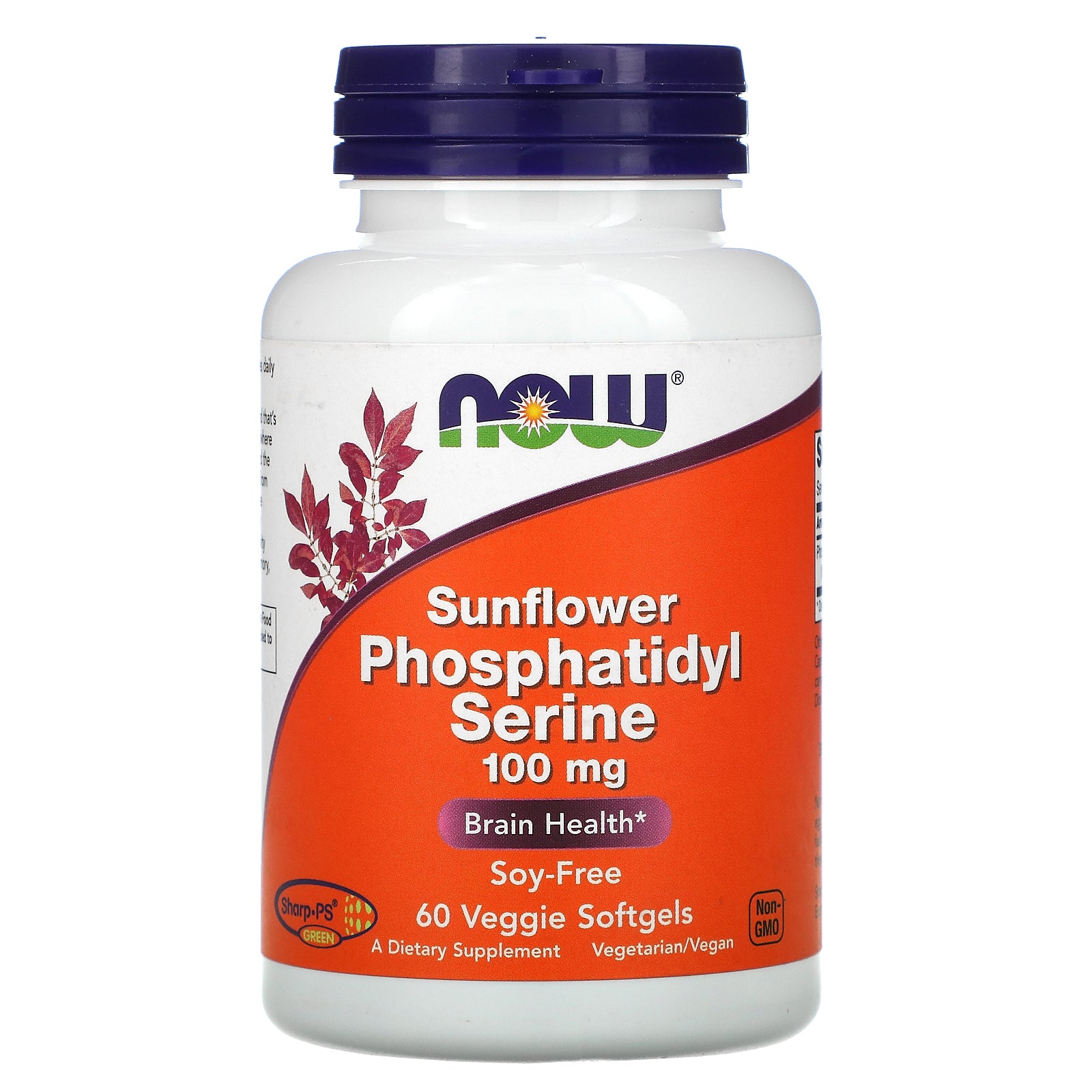 Now Foods, Sunflower Phosphatidyl Serine, 100 mg, 60 Veggie Softgels