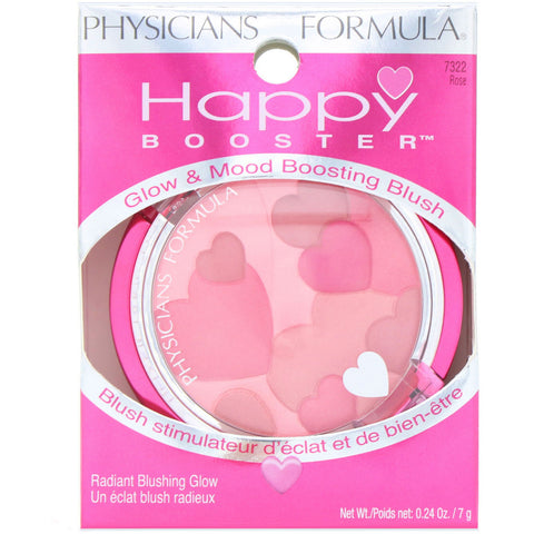 Physicians Formula, Happy Booster, Glow & Mood Boosting Blush, Rose, 0,24 oz (7 g)