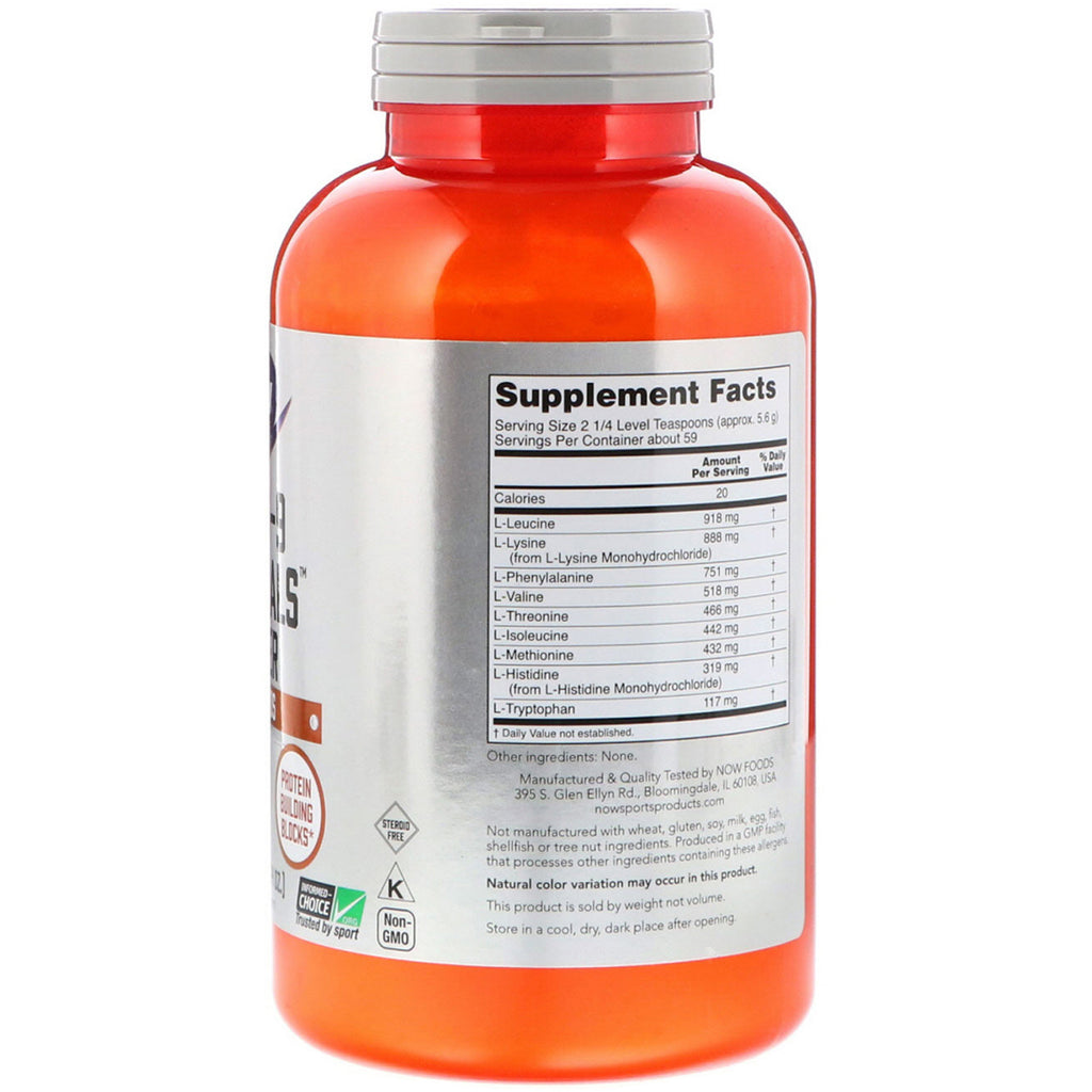 Now Foods, Sports, Amino-9 Essentials Powder, 11,64 oz (330 g)
