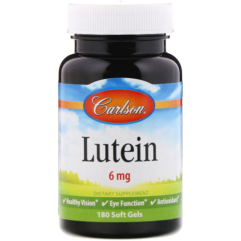 Carlson Labs, Lutein, 6 mg, 180 Soft Gels