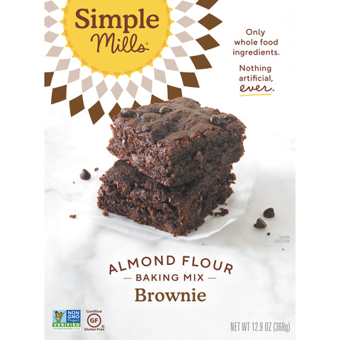 Simple Mills, Naturally Gluten-Free, Almond Flour Mix, Brownie, 12.9 oz (368 g)