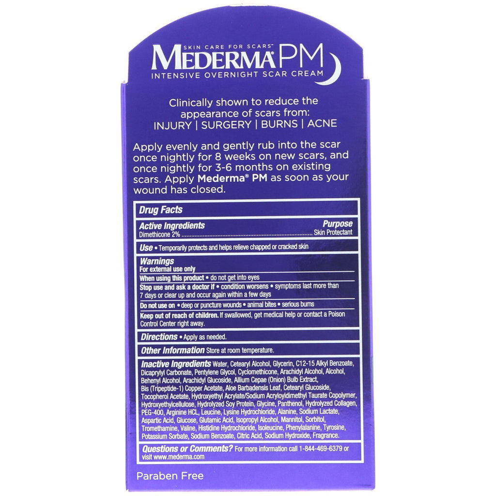 Mederma, PM, Intensiv Overnight Scar Cream, 1,0 oz (28 g)